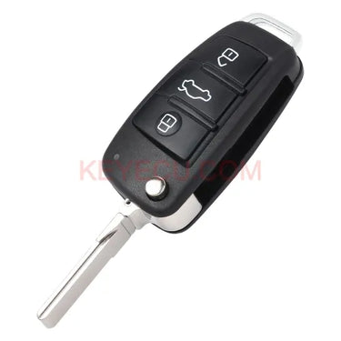 8P0 837 220 D , 8P0837220D Flip Remote Key Fob 3 Button 434MHz ID48 Chip for Audi A1 Q3 A3 TT S3 S1 2005-2014